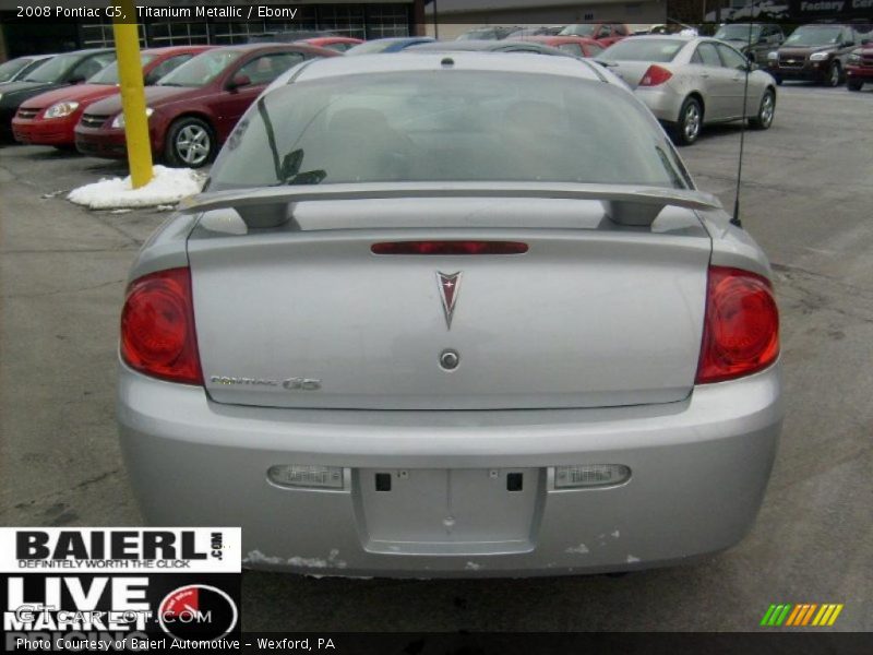 Titanium Metallic / Ebony 2008 Pontiac G5