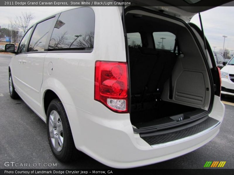 Stone White / Black/Light Graystone 2011 Dodge Grand Caravan Express