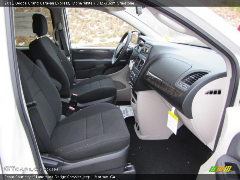 Stone White / Black/Light Graystone 2011 Dodge Grand Caravan Express