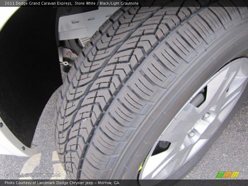 Stone White / Black/Light Graystone 2011 Dodge Grand Caravan Express