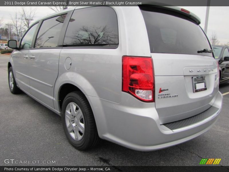 Bright Silver Metallic / Black/Light Graystone 2011 Dodge Grand Caravan Express