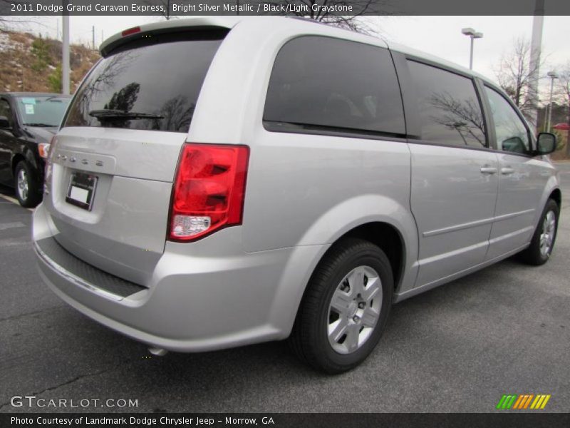 Bright Silver Metallic / Black/Light Graystone 2011 Dodge Grand Caravan Express