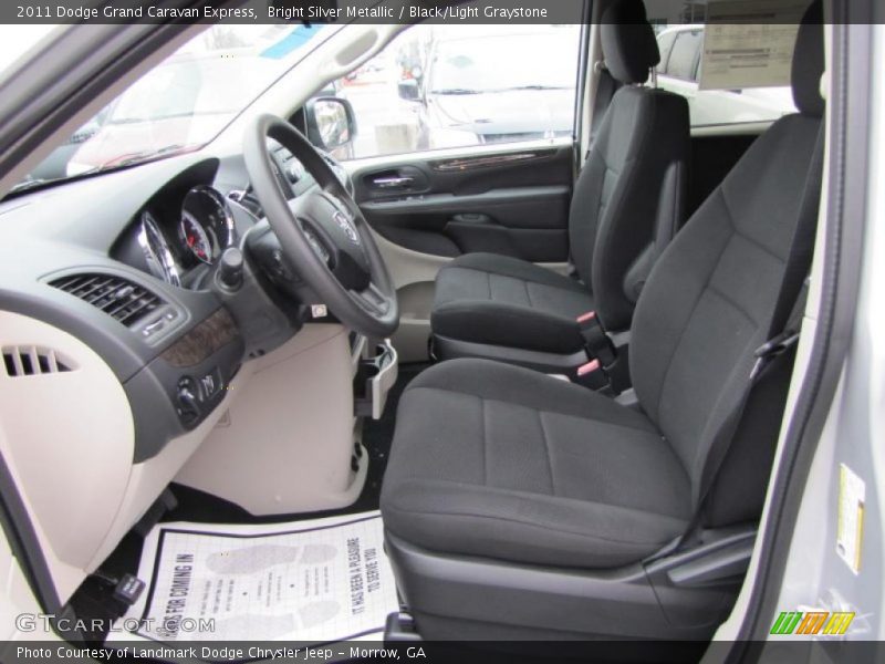 Bright Silver Metallic / Black/Light Graystone 2011 Dodge Grand Caravan Express