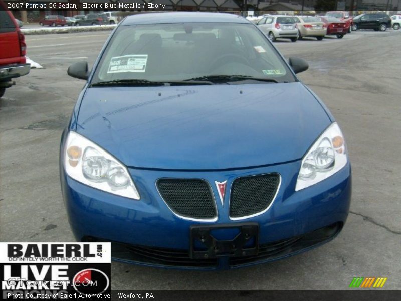 Electric Blue Metallic / Ebony 2007 Pontiac G6 Sedan