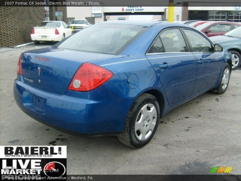 Electric Blue Metallic / Ebony 2007 Pontiac G6 Sedan