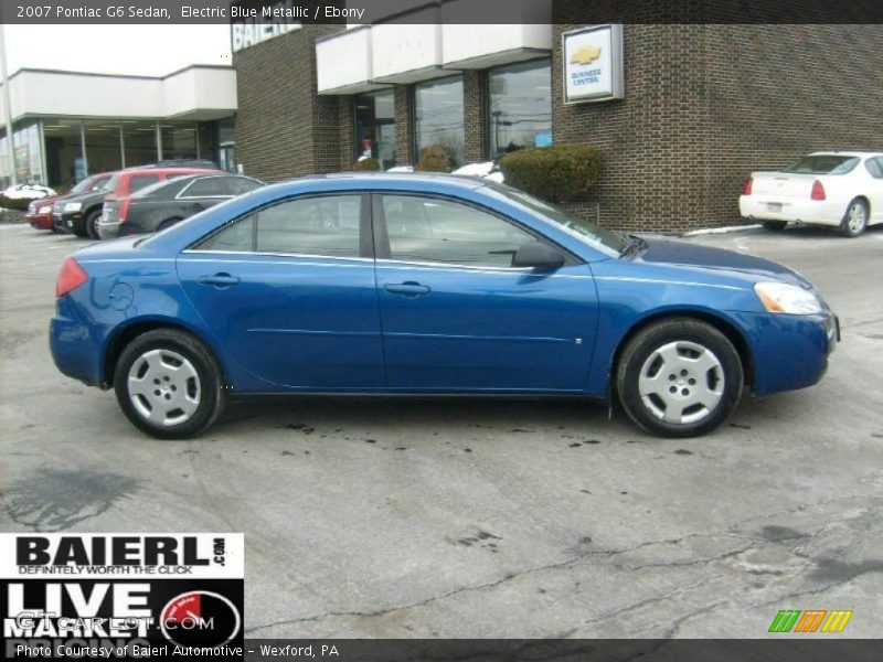 Electric Blue Metallic / Ebony 2007 Pontiac G6 Sedan