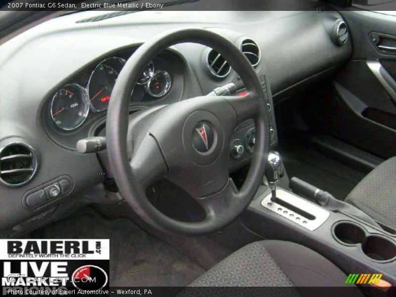 Electric Blue Metallic / Ebony 2007 Pontiac G6 Sedan