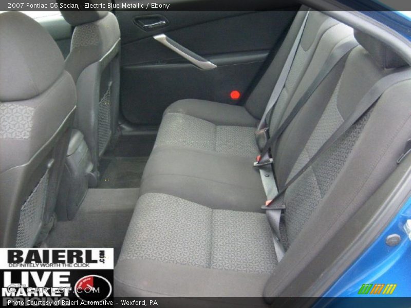 Electric Blue Metallic / Ebony 2007 Pontiac G6 Sedan