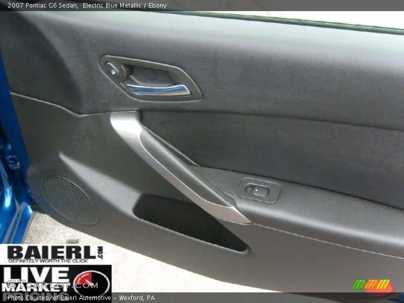 Electric Blue Metallic / Ebony 2007 Pontiac G6 Sedan