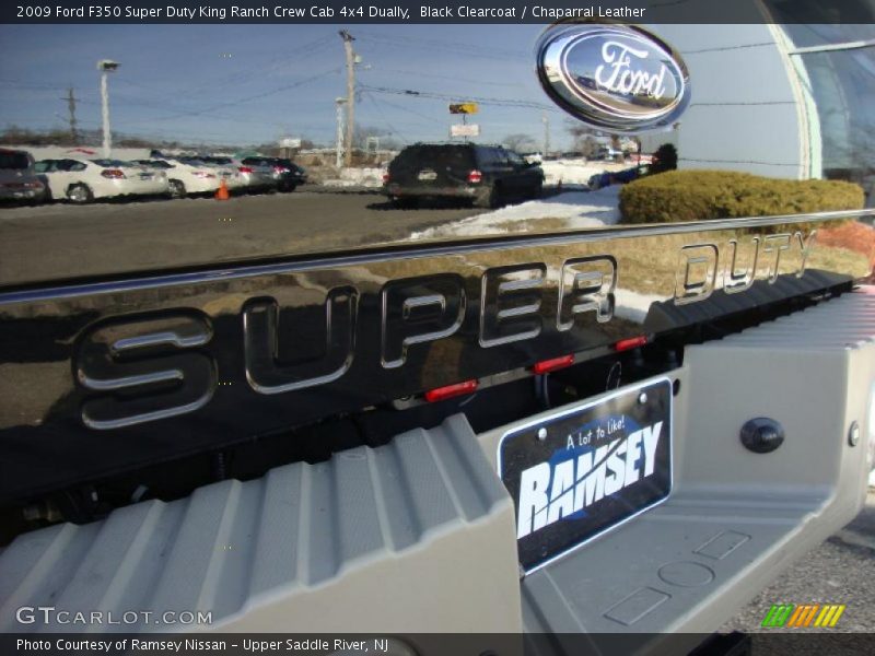 Black Clearcoat / Chaparral Leather 2009 Ford F350 Super Duty King Ranch Crew Cab 4x4 Dually