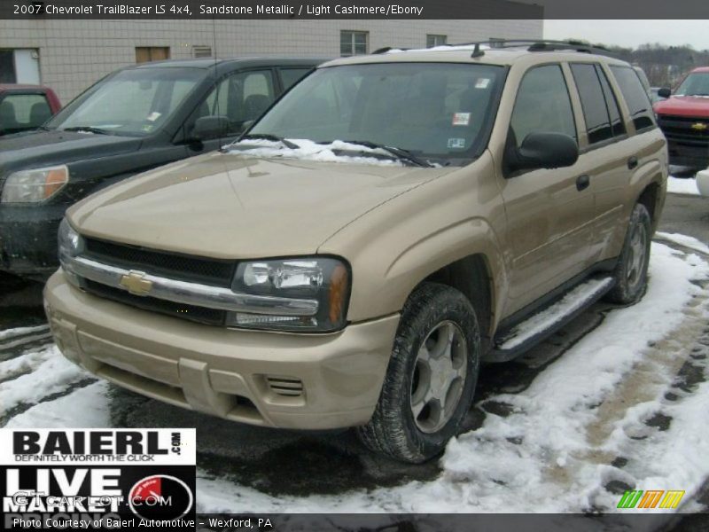 Sandstone Metallic / Light Cashmere/Ebony 2007 Chevrolet TrailBlazer LS 4x4