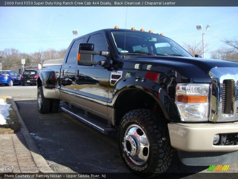 Black Clearcoat / Chaparral Leather 2009 Ford F350 Super Duty King Ranch Crew Cab 4x4 Dually