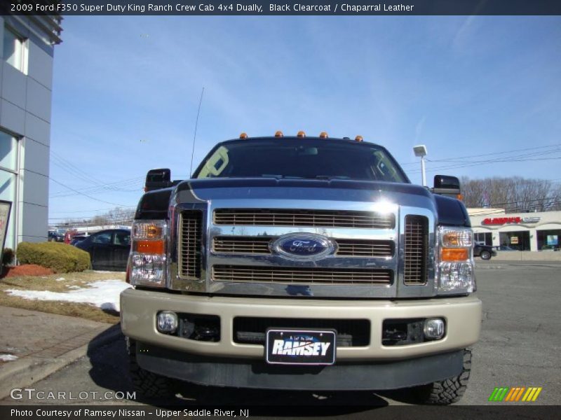 Black Clearcoat / Chaparral Leather 2009 Ford F350 Super Duty King Ranch Crew Cab 4x4 Dually