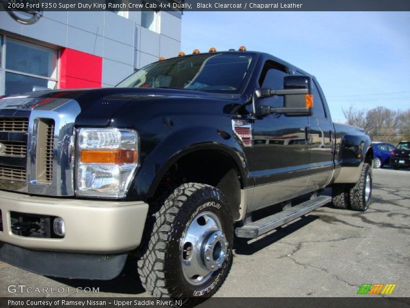 Black Clearcoat / Chaparral Leather 2009 Ford F350 Super Duty King Ranch Crew Cab 4x4 Dually