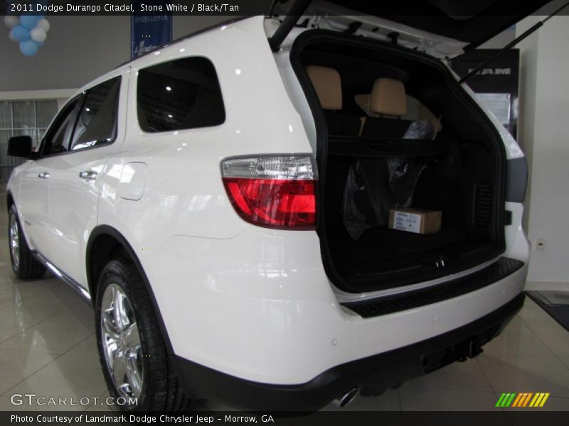 Stone White / Black/Tan 2011 Dodge Durango Citadel