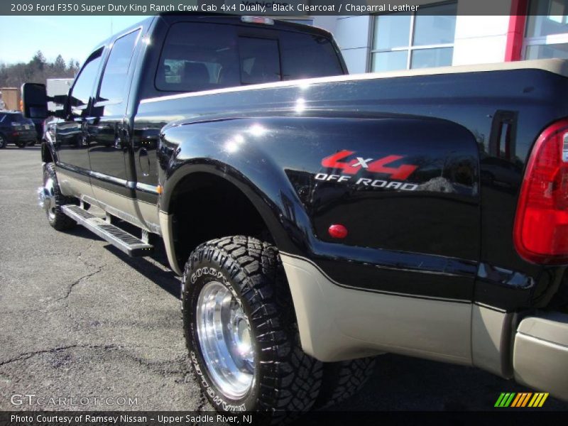 Black Clearcoat / Chaparral Leather 2009 Ford F350 Super Duty King Ranch Crew Cab 4x4 Dually