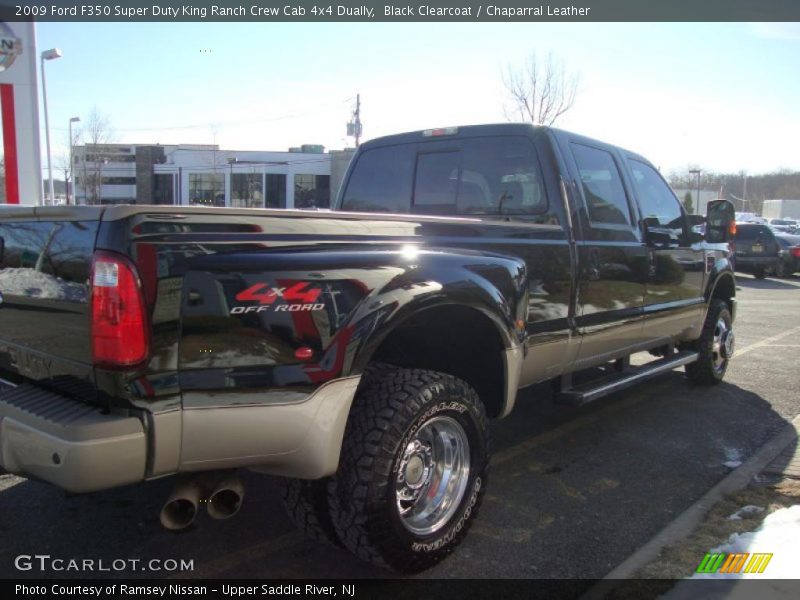 Black Clearcoat / Chaparral Leather 2009 Ford F350 Super Duty King Ranch Crew Cab 4x4 Dually