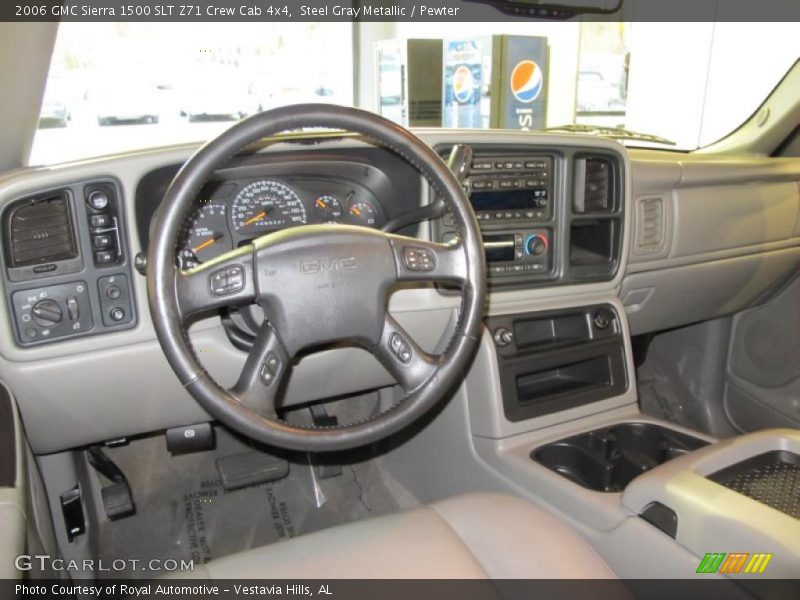 Steel Gray Metallic / Pewter 2006 GMC Sierra 1500 SLT Z71 Crew Cab 4x4