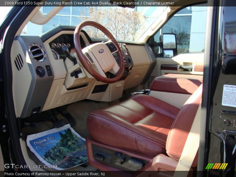  2009 F350 Super Duty King Ranch Crew Cab 4x4 Dually Chaparral Leather Interior