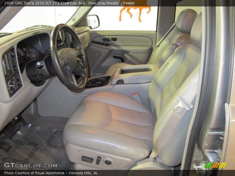 Steel Gray Metallic / Pewter 2006 GMC Sierra 1500 SLT Z71 Crew Cab 4x4