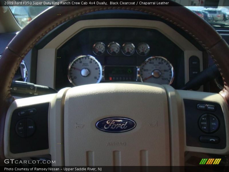 Black Clearcoat / Chaparral Leather 2009 Ford F350 Super Duty King Ranch Crew Cab 4x4 Dually