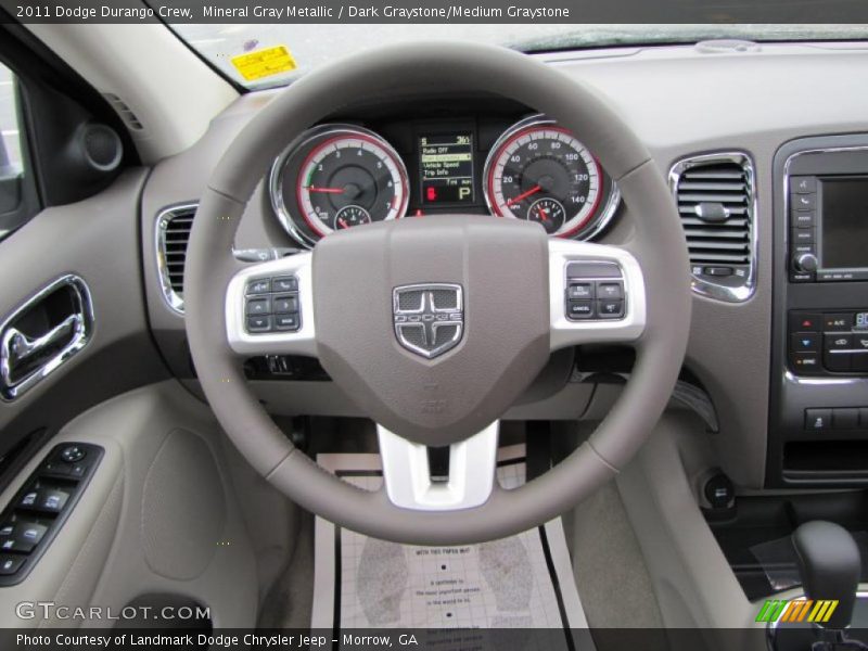 Mineral Gray Metallic / Dark Graystone/Medium Graystone 2011 Dodge Durango Crew