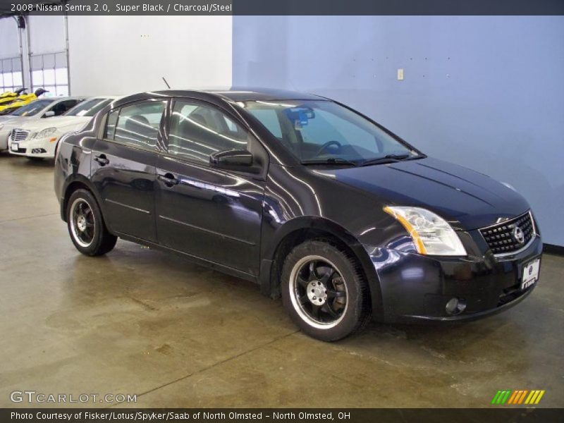 Super Black / Charcoal/Steel 2008 Nissan Sentra 2.0