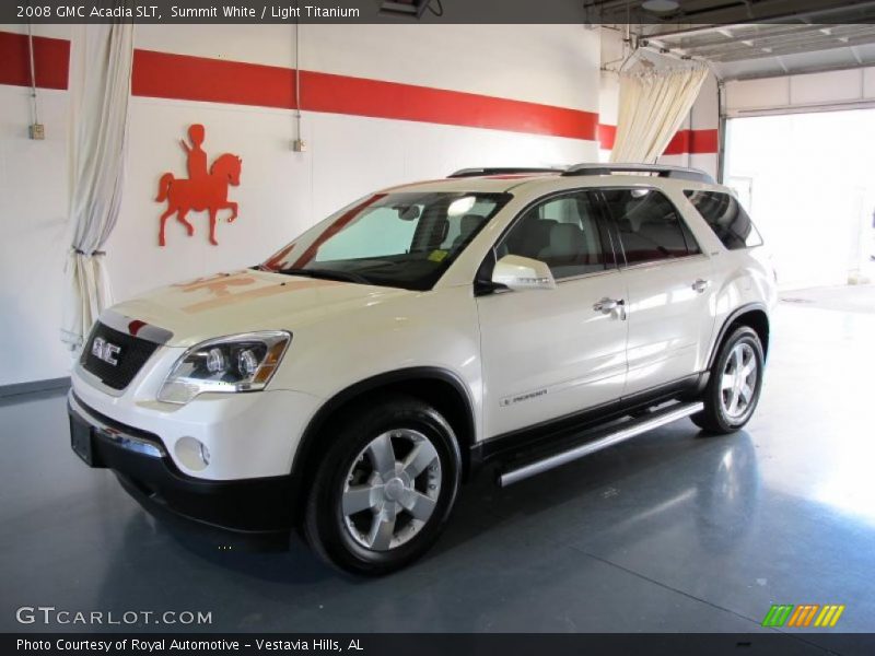 Summit White / Light Titanium 2008 GMC Acadia SLT