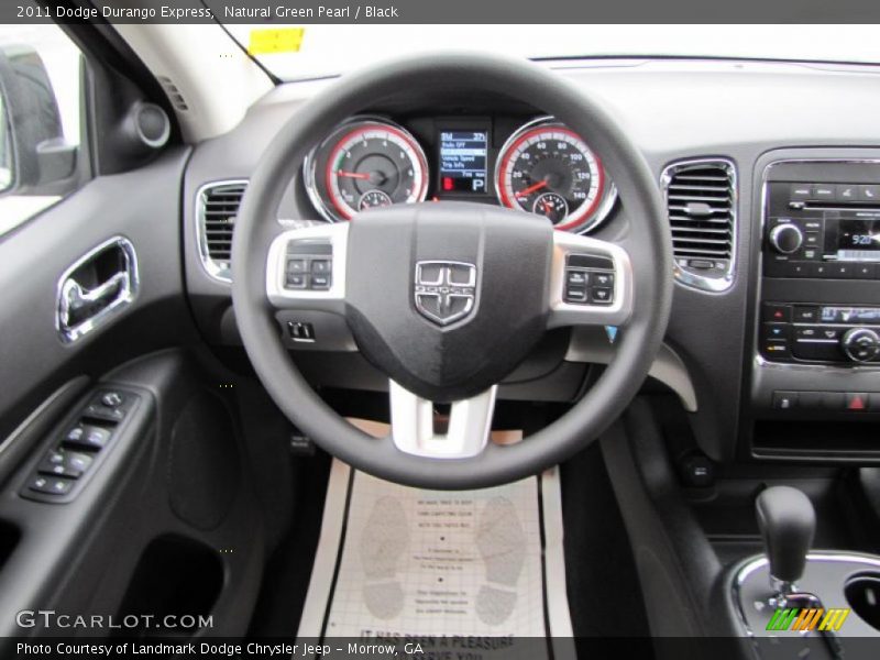 Natural Green Pearl / Black 2011 Dodge Durango Express