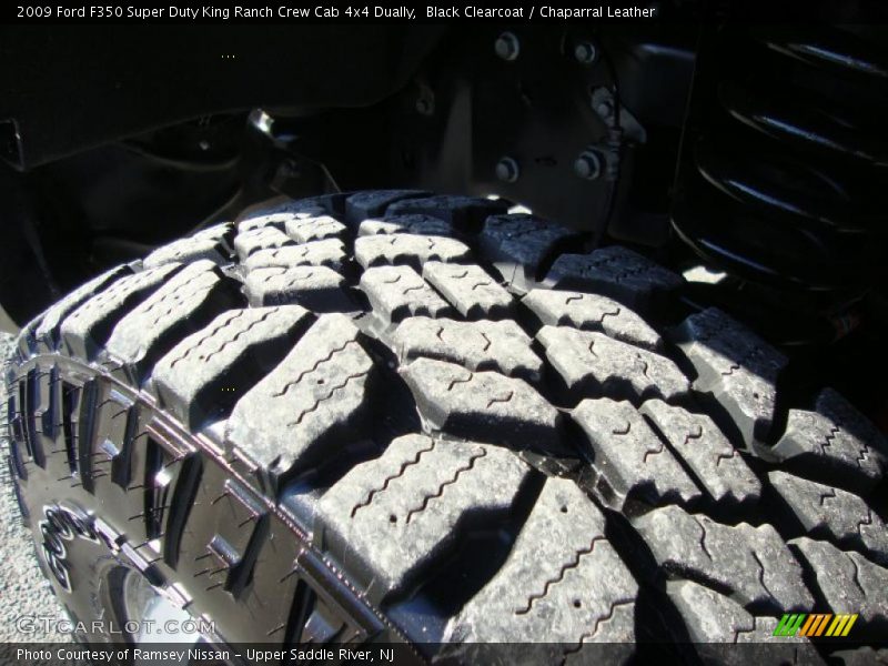 Black Clearcoat / Chaparral Leather 2009 Ford F350 Super Duty King Ranch Crew Cab 4x4 Dually