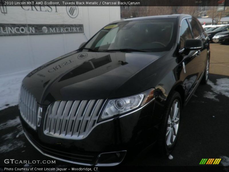 Tuxedo Black Metallic / Charcoal Black/Canyon 2010 Lincoln MKT AWD EcoBoost
