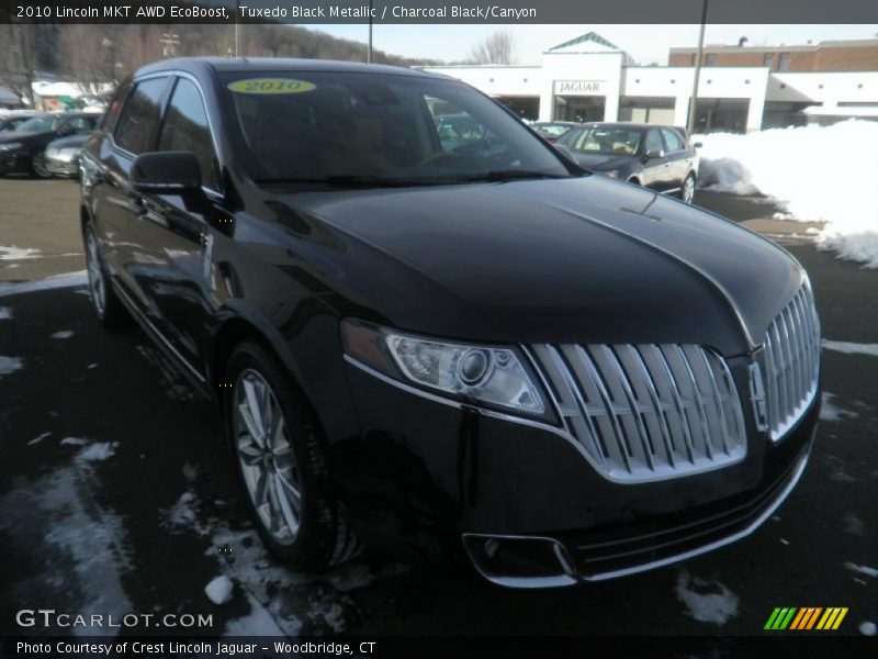 Tuxedo Black Metallic / Charcoal Black/Canyon 2010 Lincoln MKT AWD EcoBoost
