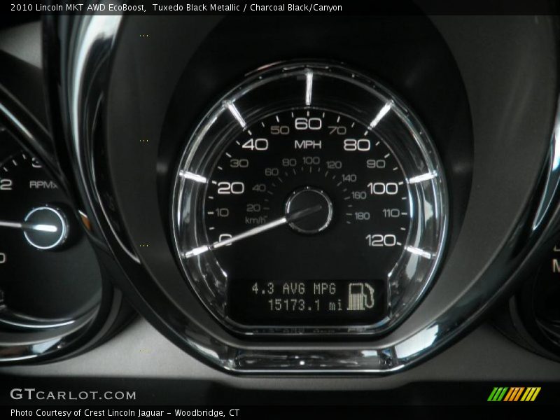 Tuxedo Black Metallic / Charcoal Black/Canyon 2010 Lincoln MKT AWD EcoBoost