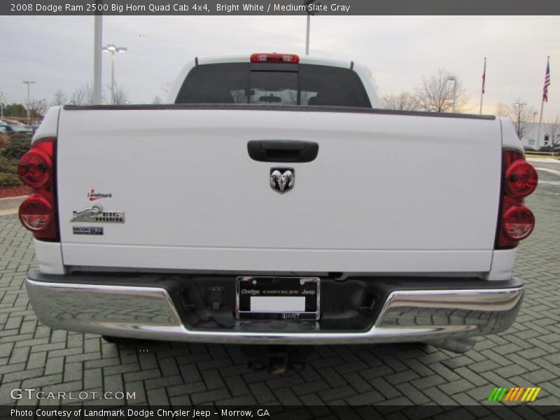 Bright White / Medium Slate Gray 2008 Dodge Ram 2500 Big Horn Quad Cab 4x4
