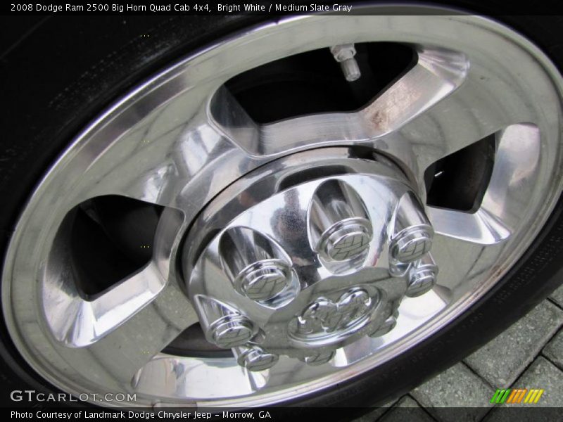 Bright White / Medium Slate Gray 2008 Dodge Ram 2500 Big Horn Quad Cab 4x4
