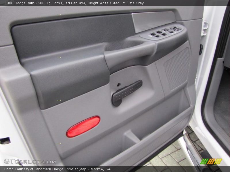 Bright White / Medium Slate Gray 2008 Dodge Ram 2500 Big Horn Quad Cab 4x4