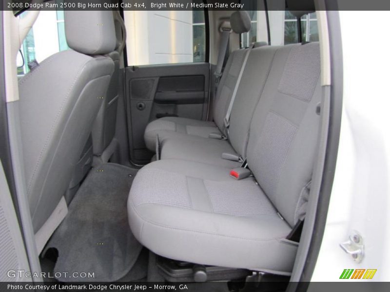 Bright White / Medium Slate Gray 2008 Dodge Ram 2500 Big Horn Quad Cab 4x4