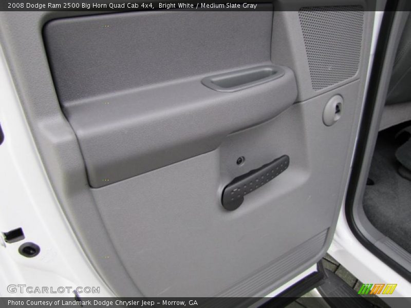 Bright White / Medium Slate Gray 2008 Dodge Ram 2500 Big Horn Quad Cab 4x4