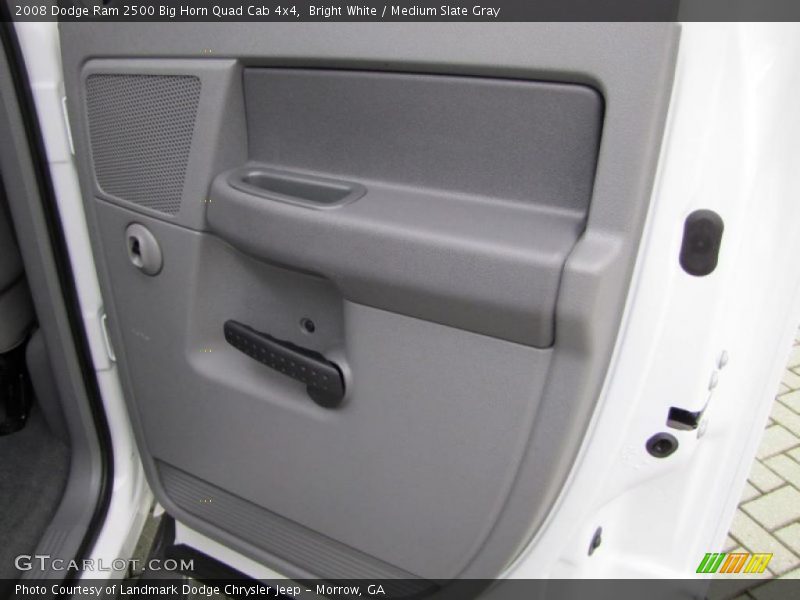 Bright White / Medium Slate Gray 2008 Dodge Ram 2500 Big Horn Quad Cab 4x4
