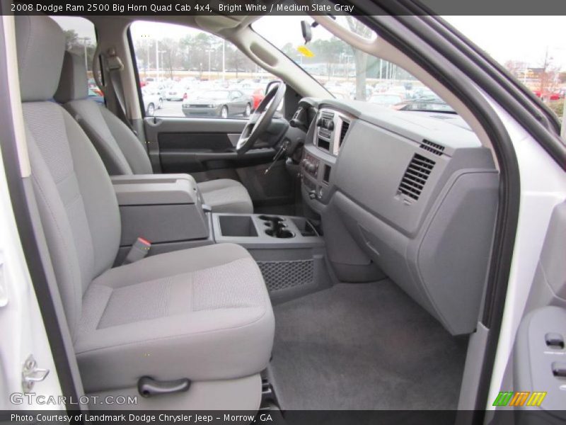 Bright White / Medium Slate Gray 2008 Dodge Ram 2500 Big Horn Quad Cab 4x4