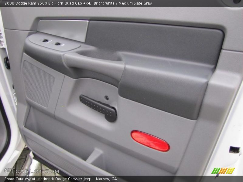 Bright White / Medium Slate Gray 2008 Dodge Ram 2500 Big Horn Quad Cab 4x4
