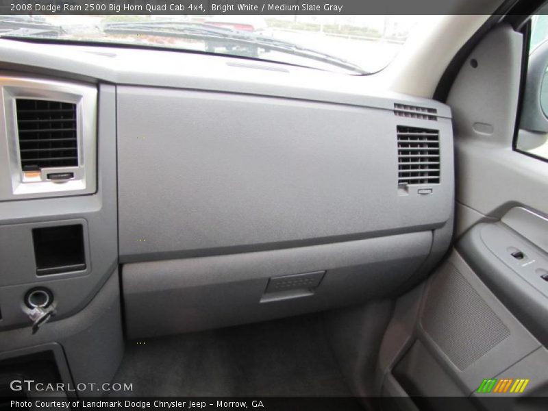 Bright White / Medium Slate Gray 2008 Dodge Ram 2500 Big Horn Quad Cab 4x4