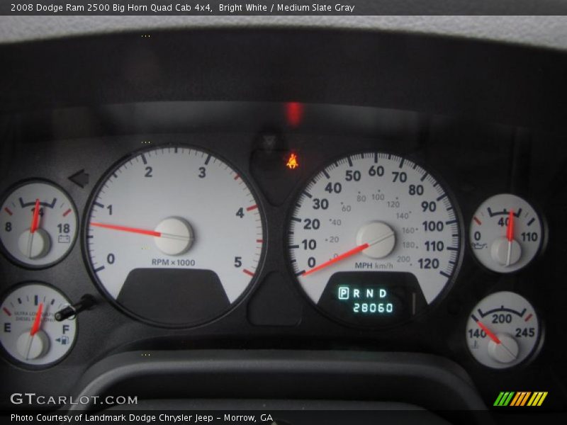  2008 Ram 2500 Big Horn Quad Cab 4x4 Big Horn Quad Cab 4x4 Gauges