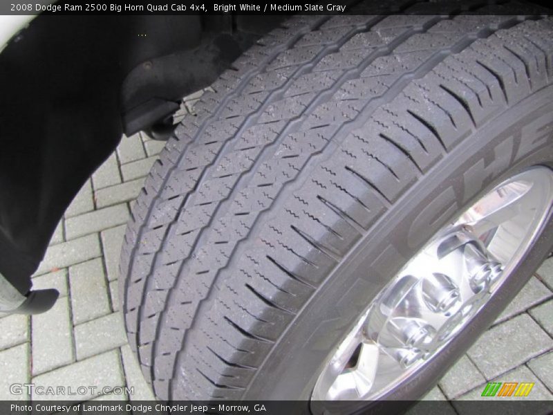 Bright White / Medium Slate Gray 2008 Dodge Ram 2500 Big Horn Quad Cab 4x4