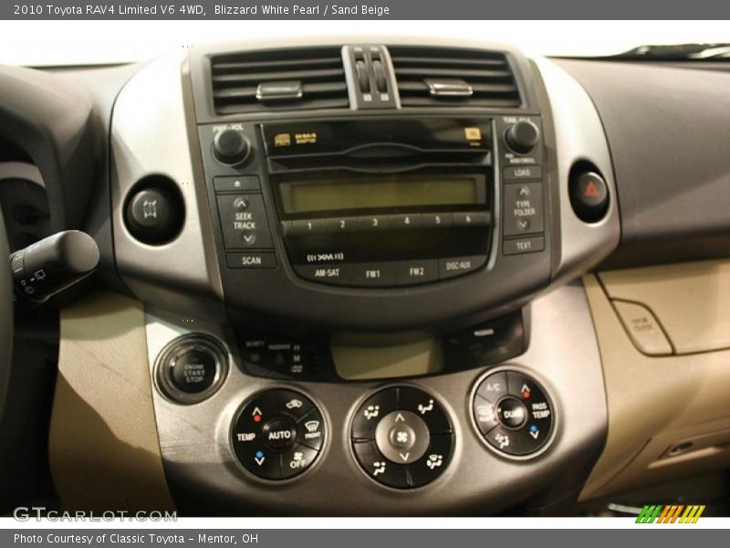 Blizzard White Pearl / Sand Beige 2010 Toyota RAV4 Limited V6 4WD