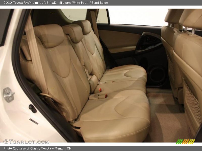 Blizzard White Pearl / Sand Beige 2010 Toyota RAV4 Limited V6 4WD