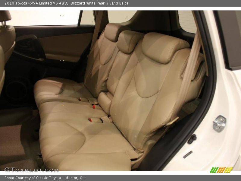 Blizzard White Pearl / Sand Beige 2010 Toyota RAV4 Limited V6 4WD
