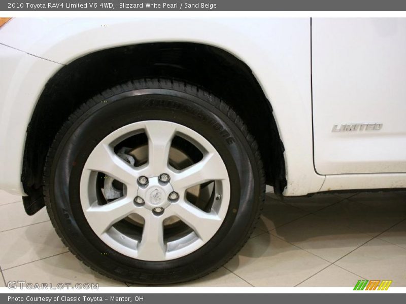 Blizzard White Pearl / Sand Beige 2010 Toyota RAV4 Limited V6 4WD
