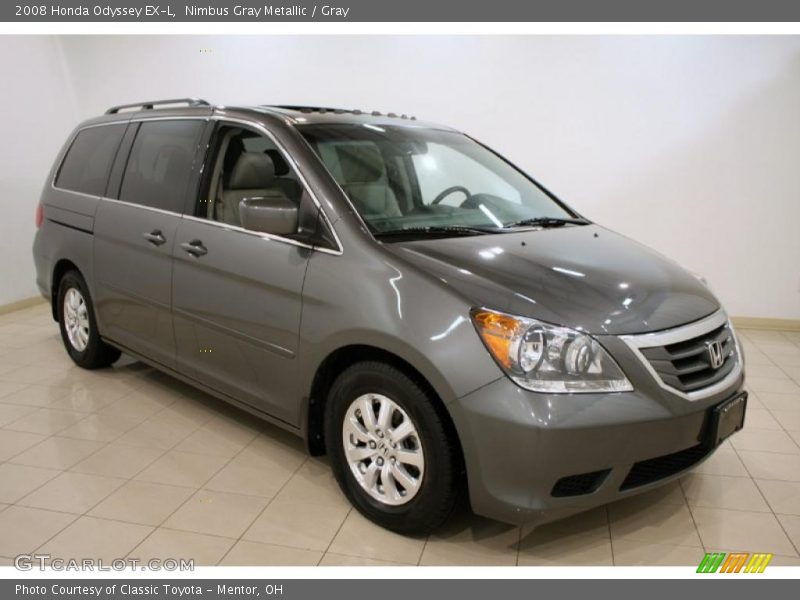 Nimbus Gray Metallic / Gray 2008 Honda Odyssey EX-L