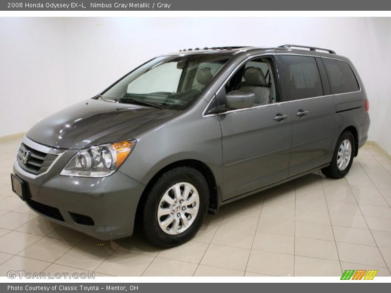 Nimbus Gray Metallic / Gray 2008 Honda Odyssey EX-L